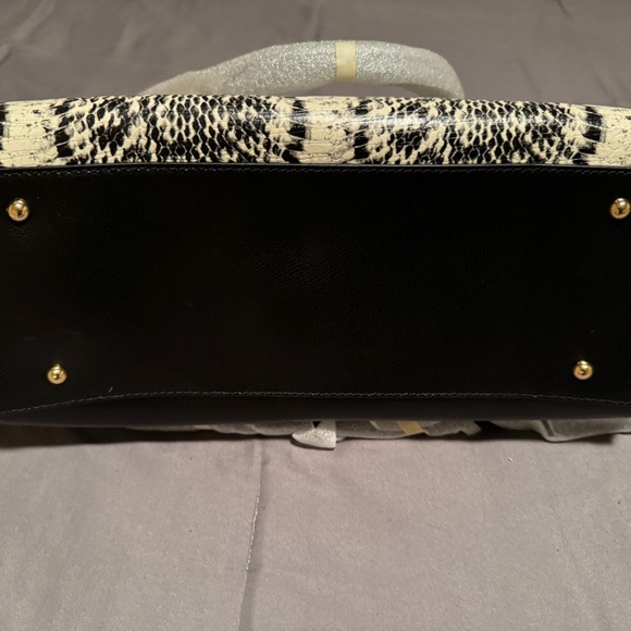 Ralph Lauren Large Convertible Snake Design Satchel - Picture 12 of 12